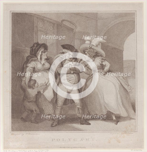 Polygamy, [August 1, 1787], reissued July 1, 1802. Creator: Edward Williams.