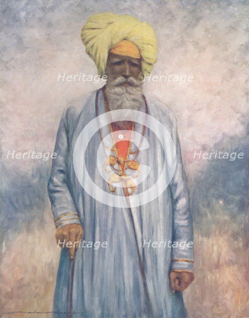 'A Retainer of the Maharaja of Cutch', 1903. Artist: Mortimer L Menpes.