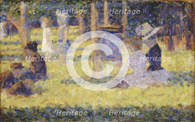 Study for La Grande Jatte, 1884-1885. Creator: Seurat, Georges Pierre (1859-1891).
