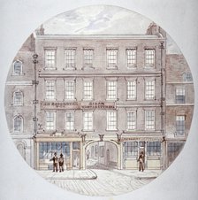 22 and 23 Farringdon Street, City of London, c1855.                     Artist: James Findlay