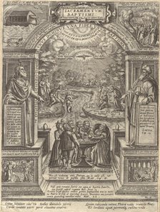 Baptism, from the series The Seven Sacraments, 1576., 1576. Creator: Philip Galle.