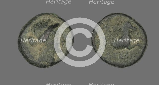 Coin Depicting the Amazon Cyme, about 250 BCE. Creator: Unknown.