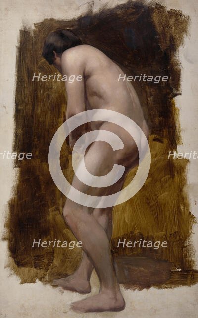 Study of a male nude, c1850. Creator: Unknown.