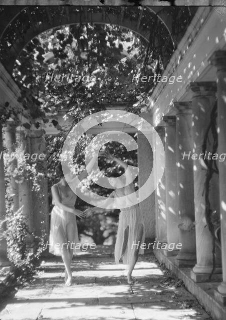 Elizabeth Duncan dancers and children, 1927 Creator: Arnold Genthe.