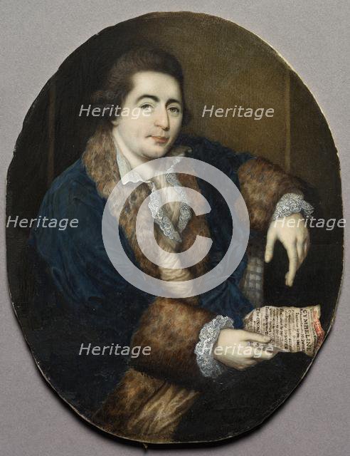 Portrait of William Powell, c. 1765. Creator: James Scouler (British, 1740-1812).