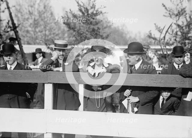 Horse Shows - Preston Gibson, Left, And Mrs. M. Townsend, 1914. Creator: Harris & Ewing.