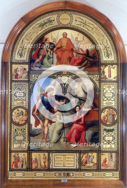 'Good and Evil', 19th century. Artist: Andre Jacques Victor Orsel