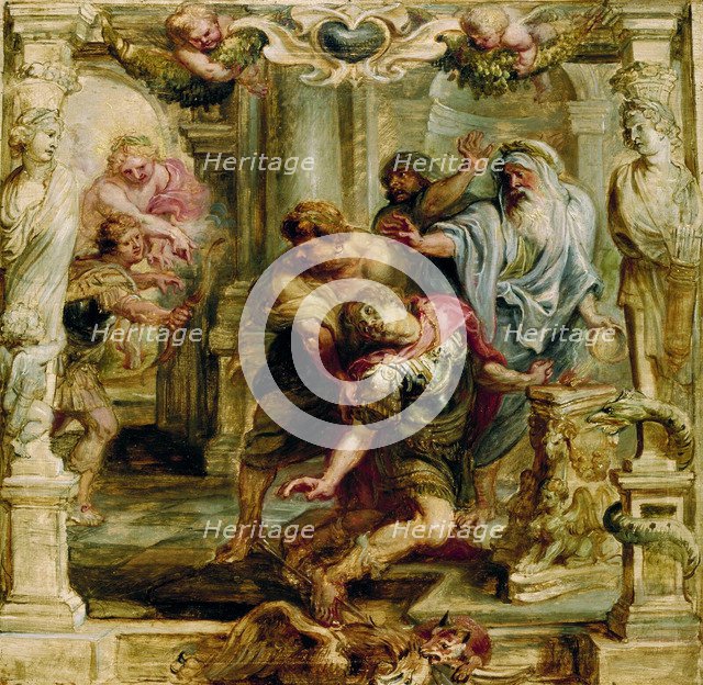 The death of Achilles, 1630-1635. Artist: Rubens, Pieter Paul (1577-1640)