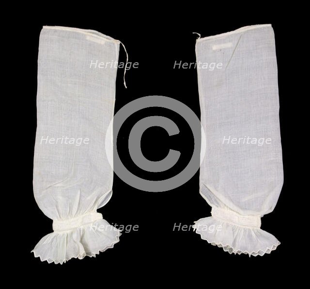 Undersleeves, American, second quarter 19th century. Creator: Unknown.