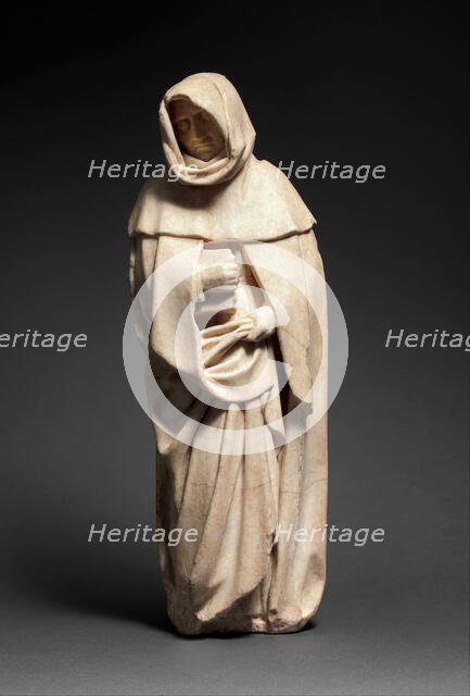 Mourner, French, ca. 1453. Creators: Etienne Bobillet, Paul Mosselman.