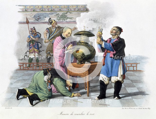 'A Way of Telling the Future', China, 1824-1827. Artist: Mademoiselle Formentin