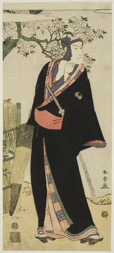 The Actor Ichikawa Komazo III as Sukeroku, 1793 or 1797 (?). Creator: Katsukawa Shun'ei.