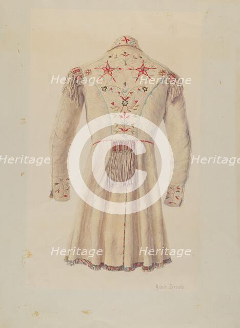 Deer Skin Coat, c. 1938. Creator: Adele Brooks.