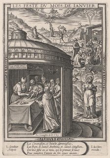Les Feste du mois de Janvier (January: the Circumcision), 1603. Creator: Leonard Gaultier.