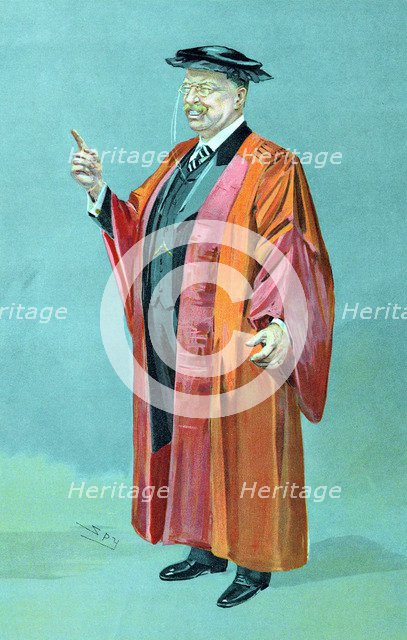 Theodore Roosevelt (1858-1919), 26th President of the USA, 1901-1909.  Artist: Spy