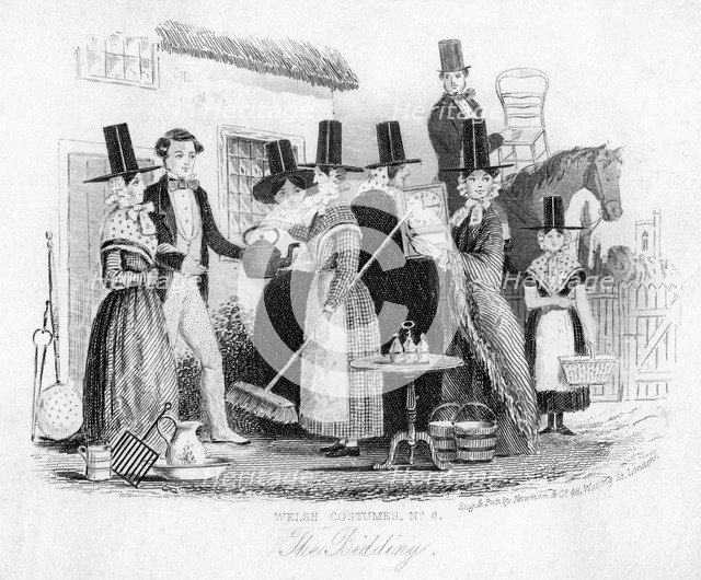 'The Bidding', 19th century.Artist: Newman & Co