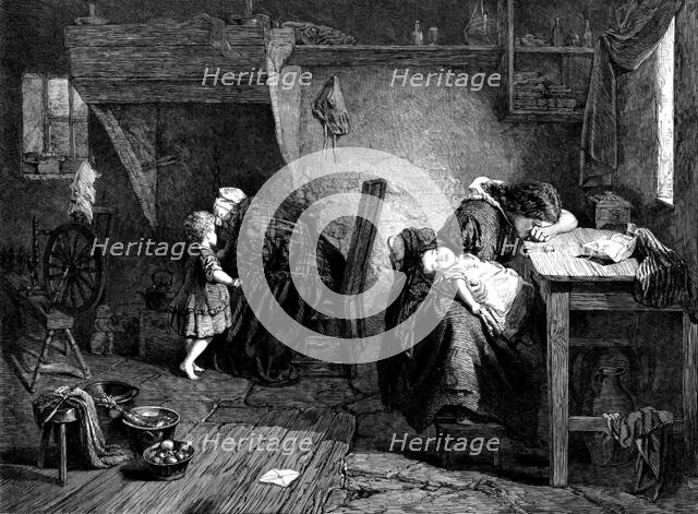 "After the Victory", by J. Faed, in the exhibition of the Royal Academy, 1873. Creator: Unknown.