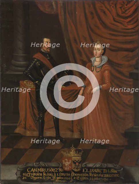 Casimir IV Jagiellon (1427-1492), King of Poland and Elizabeth of Austria (1437-1505), Queen of Pola