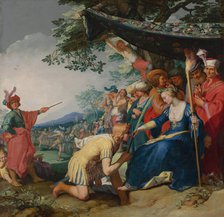 Theagenes Receiving the Palm of Honour from Chariclea, 1626. Creator: Bloemaert, Abraham (1566-1651).