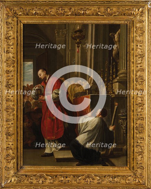 The Eucharistic miracle of Bolsena. Creator: Trevisani, Francesco (1656-1746).