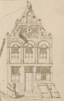 Facade of a gabled house, c.1783-c.1797.  Creator: Johannes Huibert Prins.