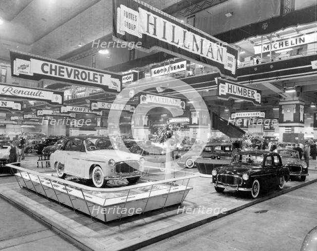 Hillman stand at 1958 Motor show , Earl's Court. Creator: Unknown.