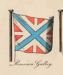 'Russian Galley', 1838. Artist: Unknown.