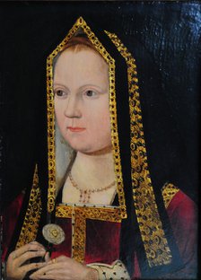 Elizabeth of York (1465-1503), ca 1502. Artist: Anonymous  