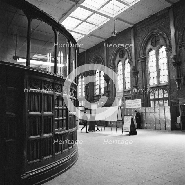 The booking hall, St Pancras Station, London, 1960-1972. Artist: John Gay