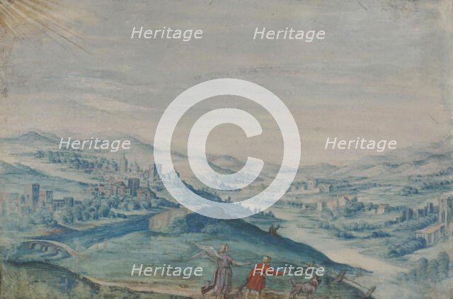 Tobias and the angel, 1st part of 17th century. Creator: Unknown.