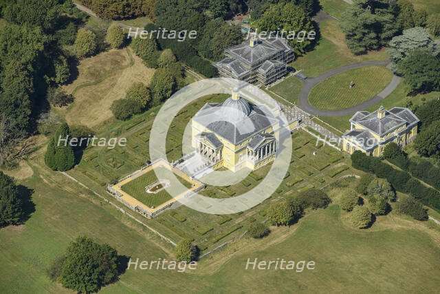 Mereworth Castle, an eighteenth century Palladian villa house, Kent, 2024. Creator: Damian Grady.