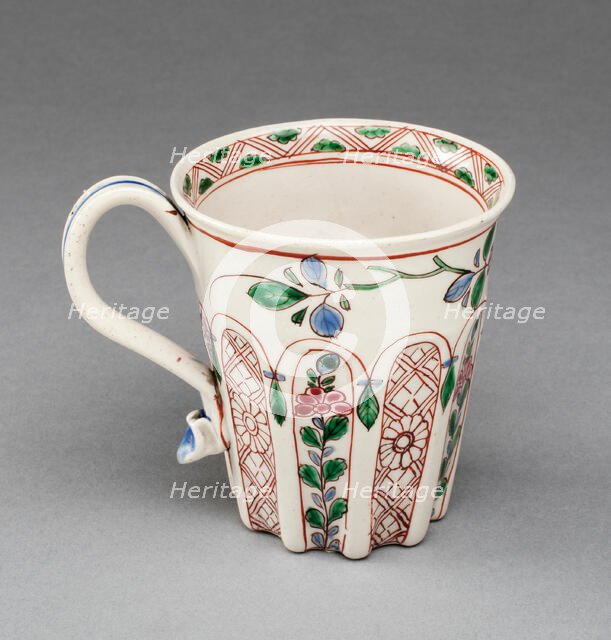 Cup, Staffordshire, c. 1760. Creator: Staffordshire Potteries.