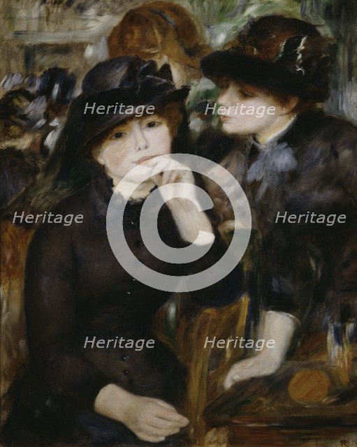 'Two Girls in Black', 1880-1882.  Artist: Pierre-Auguste Renoir