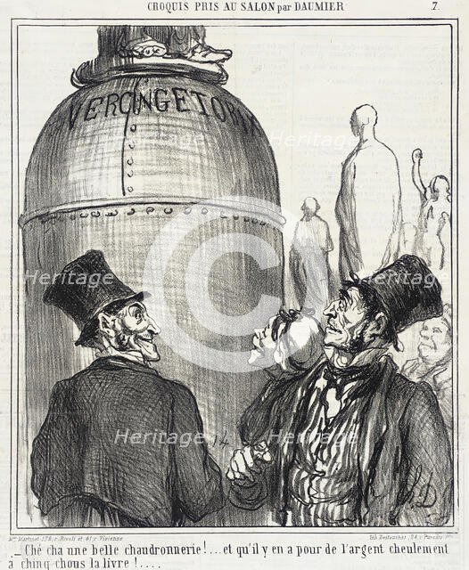 Ché cha une belle chaudronnerie!..., 1865. Creator: Honore Daumier.