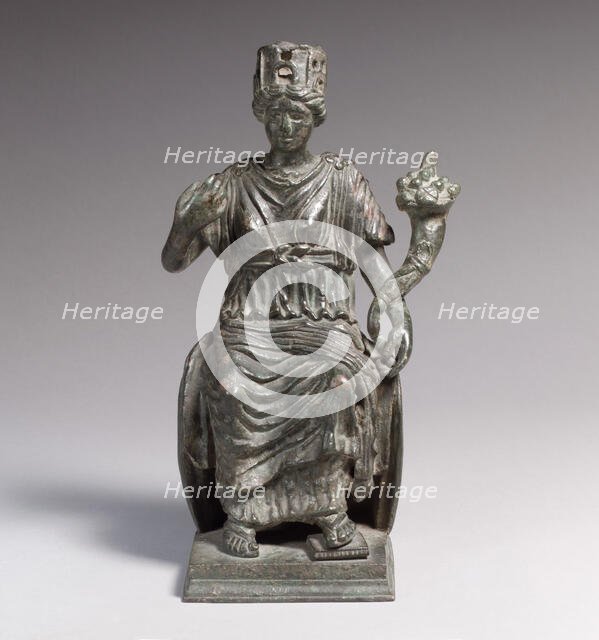 Statuette of the Personification of a City, Late Roman or Byzantine, 300-500. Creator: Unknown.