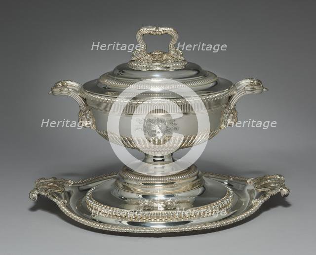 Covered Tureen on Stand, 1812. Creator: Paul Storr (British, 1771-1844).