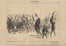 Vue prise dans la salle des pas perdus ..., 19th century. Creator: Honore Daumier.