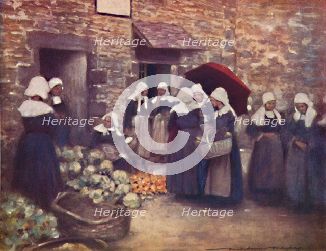 'Vegetable Market', 1903. Artist: Mortimer L Menpes.