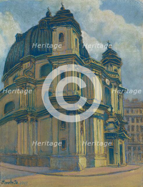 Church in Vienna, 1918. Creator: Konstantin Bauer.