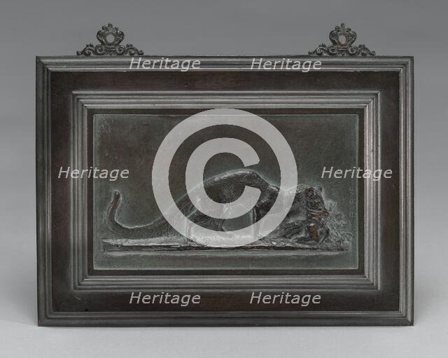 Genet Carrying off a Bird, model 1831, cast by 1874. Creator: Antoine-Louis Barye.