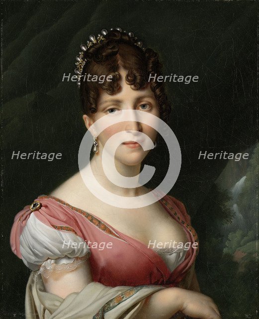 Portrait of Hortense de Beauharnais, Queen of Holland, ca 1805-1809. Artist: Girodet de Roucy Trioson, Anne Louis (1767-1824)
