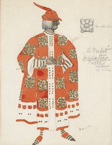Costume design for the play The Martyrdom of St. Sebastian by Gabriele D'Annuzio. Artist: Bakst, Léon (1866-1924)