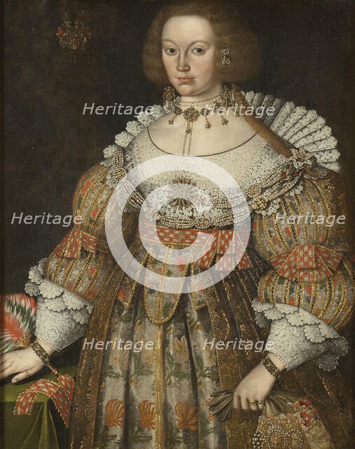 Beata von Yxkull, married Gyllenstierna (1618-1667), 1640. Creators: Anon, Erik Karlsson Gyllenstierna.