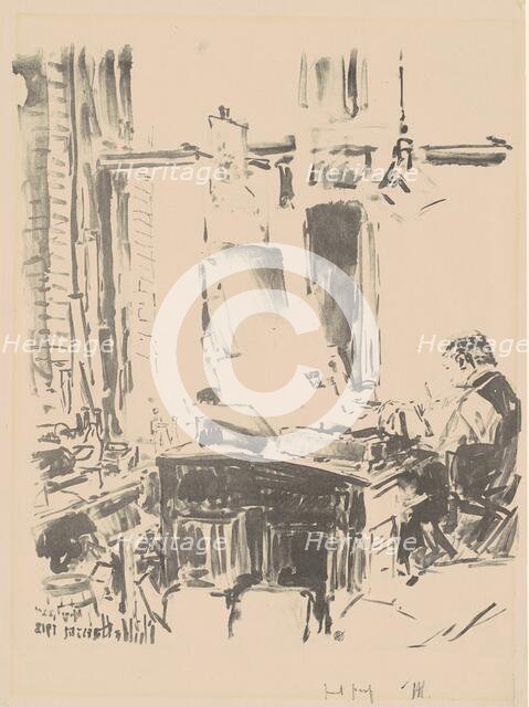 The Lithographer, 1918. Creator: Frederick Childe Hassam.