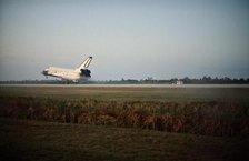 Challenger landing, Florida, USA, February 11, 1984.  Creator: NASA.