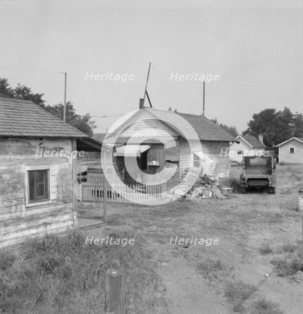 Possibly: Yakima shacktown, (Sumac Park) is one of several large shacktown..., Washington, 1939. Creator: Dorothea Lange.