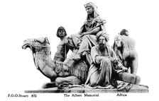 Africa, the Albert Memorial, London, 20th century. Artist: Unknown
