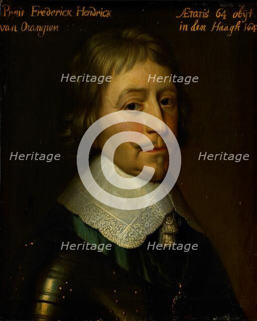 Portrait of Frederik Hendrik (1584-1647), Prince of Orange, c.1653. Creator: Workshop of Gerard van Honthorst.