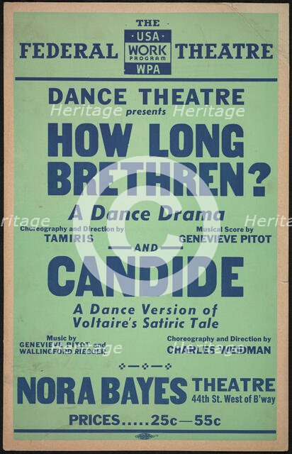 How Long Brethren?, New York City, [193-].  Creator: Unknown.