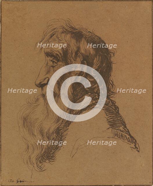 Head of an Old Man, about 1616. Creator: Jacob III de Gheyn.